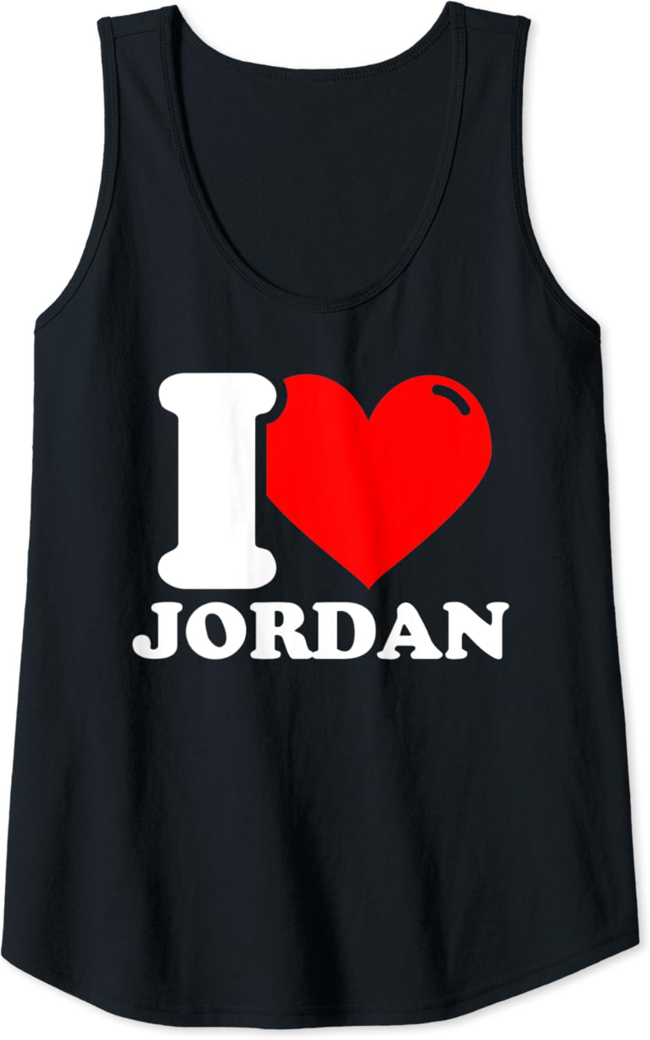Womens I Love Jordan Tank Top Clothing, Shoes & Jewelry